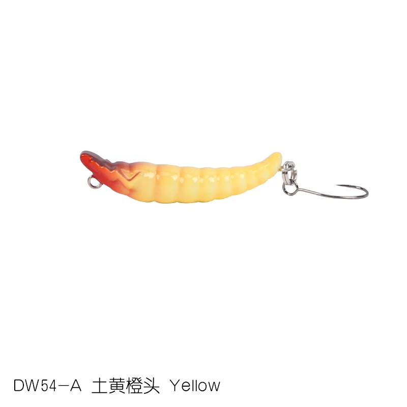 TSURINOYA DW54 35 мм 2,4g опускается на дно приманка для рыбалки карандаш насекомых приманка жесткая червь искусственная наживка; форель - Цвет: DW54-A