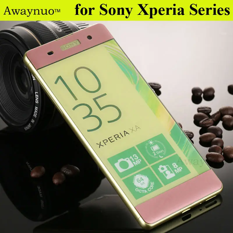Awaynuo 3D Полное Покрытие 9 H Анти-Шок Закаленное Стекло Пленка Для Sony Xperia X XP XA XC XZ