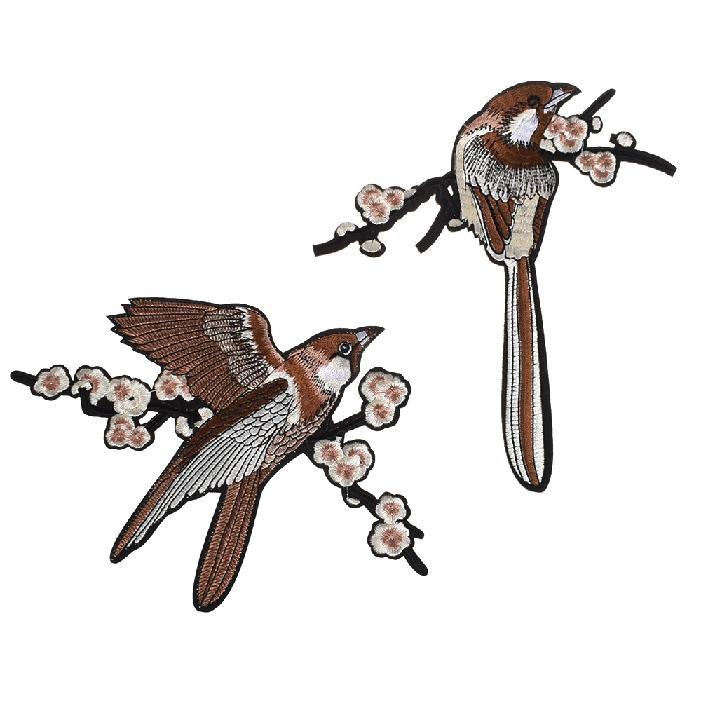 Комплект детской одежды из 2 частей с цветочным принтом птица девочек на