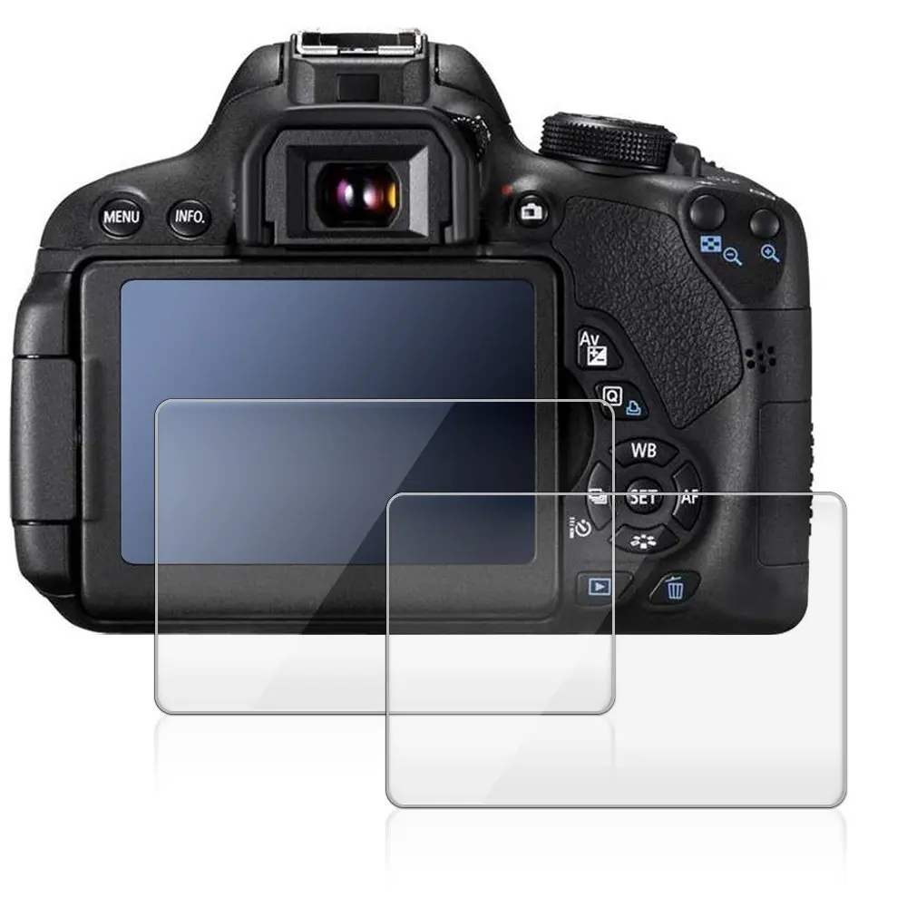 2 шт. 9H закаленное стекло Защита ЖК-экрана для Canon EOS 6DII 7DII 70D 77D 6D II 7D MARK 3-дюймовая