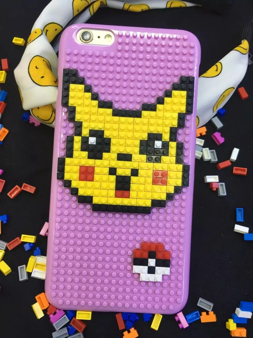 Cute 3D Cartoon Pocket Monsters Phone games building blocks hard case For iphone 6 6s plus cover for i6 i6s coque |