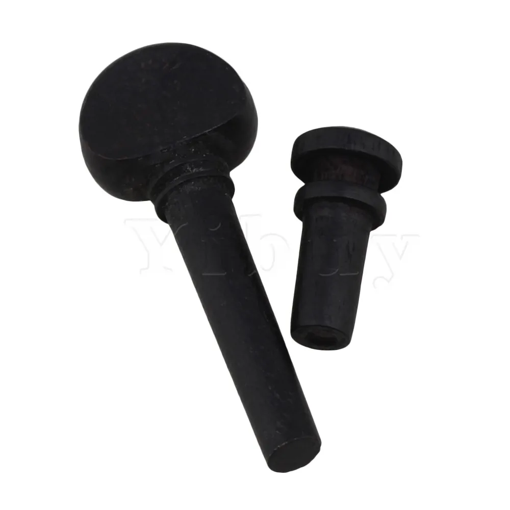 Yibuy черные эбеновые 3/4 скрипки тюнеры с хвостовым концом 58x21 мм|violin mp3|violin necklaceviolin