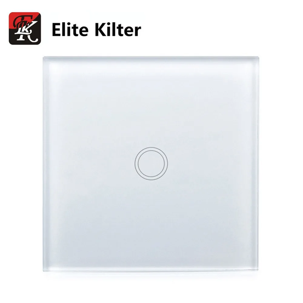 Elite Kilter сенсорный выключатель 1 банда способ ЕС/Великобритания стандарт Кристалл