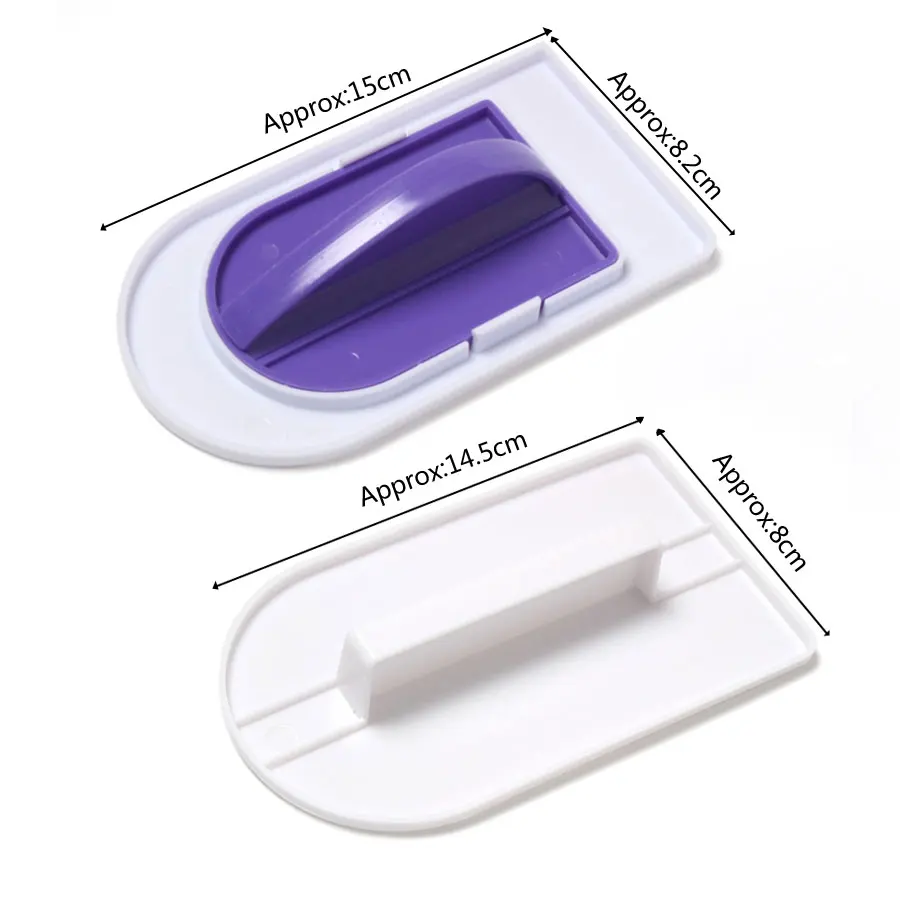 2 модели пластиковых помадки Поверхность Торта Гладкий полировщик помадные