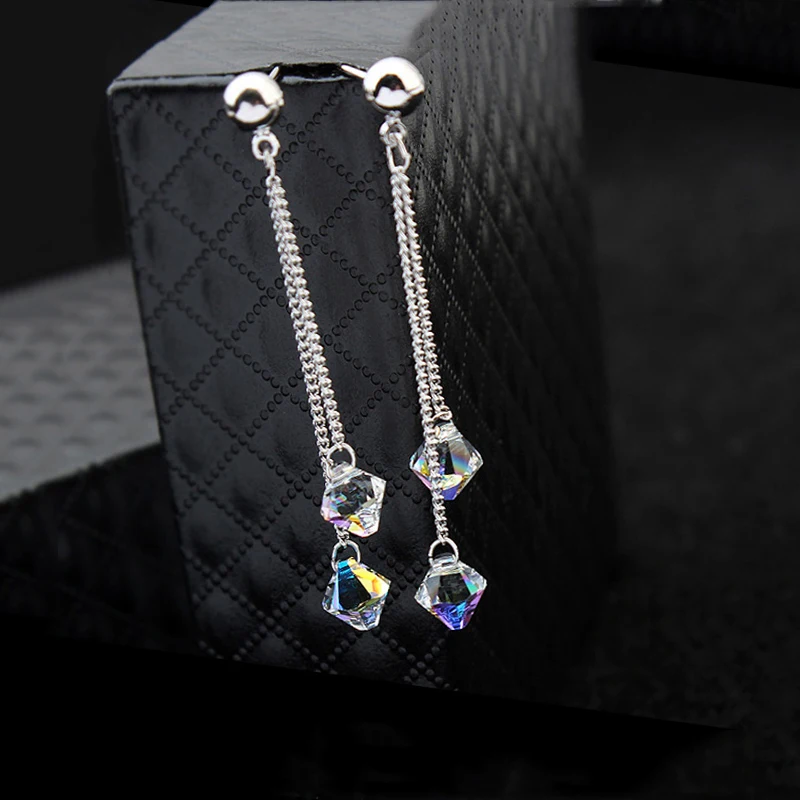 BAFFIN настоящие кристаллы Висячие серьги сделаны с элементами SWAROVSKI серебряный цвет Висячие пирсинг для женщин подарок Бохо ювелирные изделия