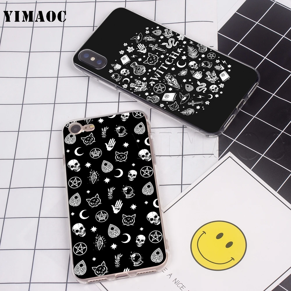 Чехол YIMAOC с узором ведьмы на Хэллоуин для Xiaomi Redmi Mi Note MAX 3 6a 7 8 9se mix 2s a1 a2 Lite mi6 mi8 se