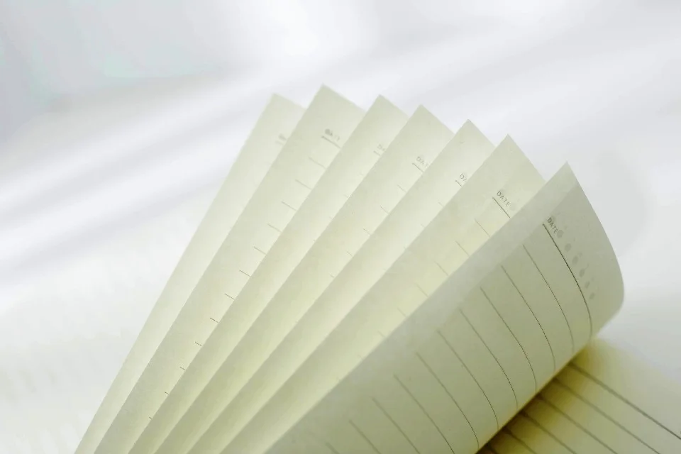 

Green Leaves ver.2" Pack of 4 Exercise Book Lined Papers Study Business Notebook Big Size Composition Book Diary