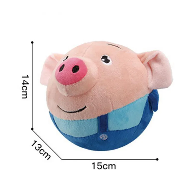 

Electric Toys Jump Ball Cartoon Pig Children's Electric Plush Toy Musical Toy New Year's Gift