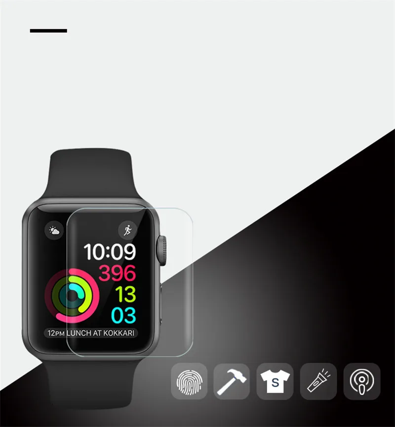 FENGTAI 3D полностью мягкая защитная пленка для экрана Гидрогелевая Apple Watch 1 2 3 серии 38