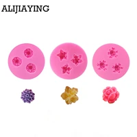 m0212 flowers chrysanthemum modeling 3d diy soap chocolate jelly silicone molds mini flower cake decoration tools