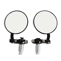 motorcycle black 78 round bar end rear mirrors moto motorcycle motorbike scooters rearview mirror side view mirrors cafe racer