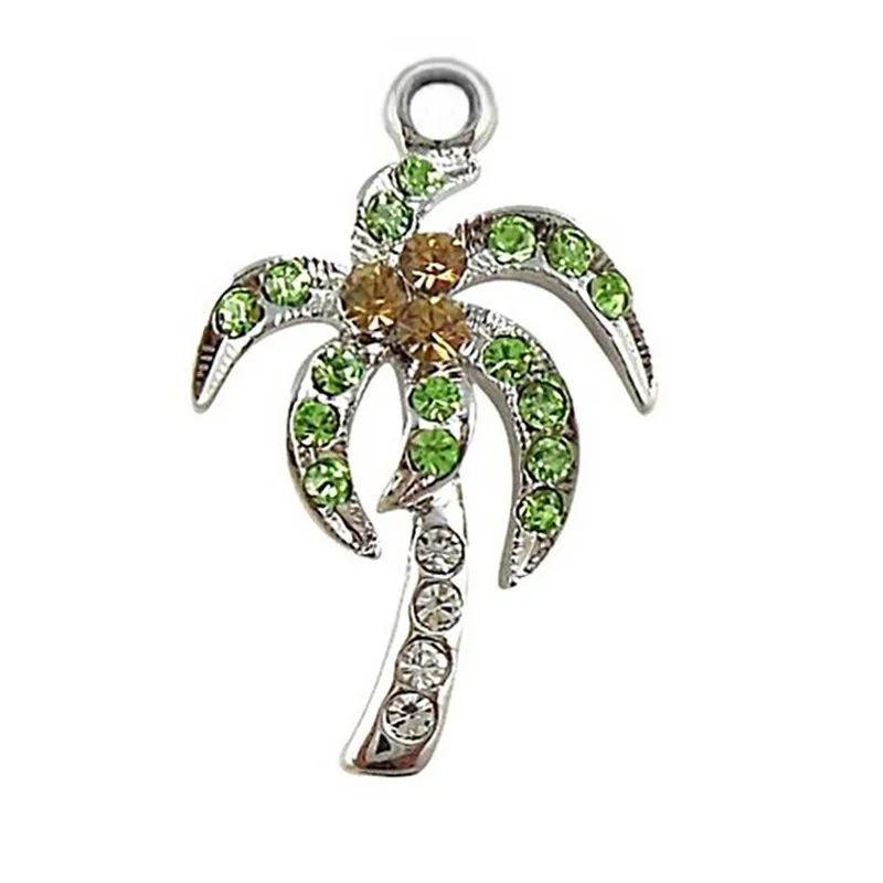 Очаровательные Подвески из сплава с двойным носом и горным хрусталем пляжные