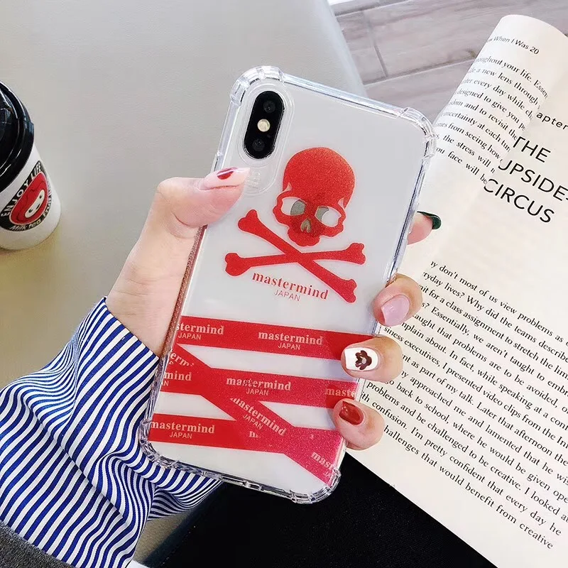 Модные Вдохновителя ЯПОНИЯ череп бренд чехол для телефона iphone 7 8 6 6s Plus X XS Max Xr