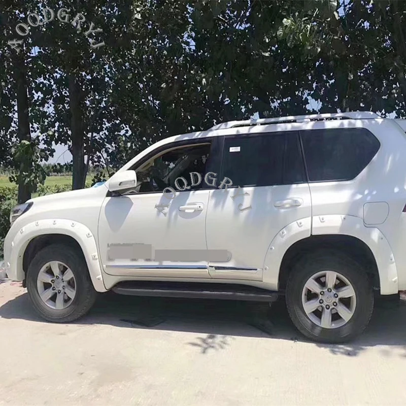 Заводской стиль автомобиля Unpinted Fender вспышки арки колеса бровей Крышка для Toyota Land Cruiser Prado fj150- Автомобиль Стайлинг 6 шт