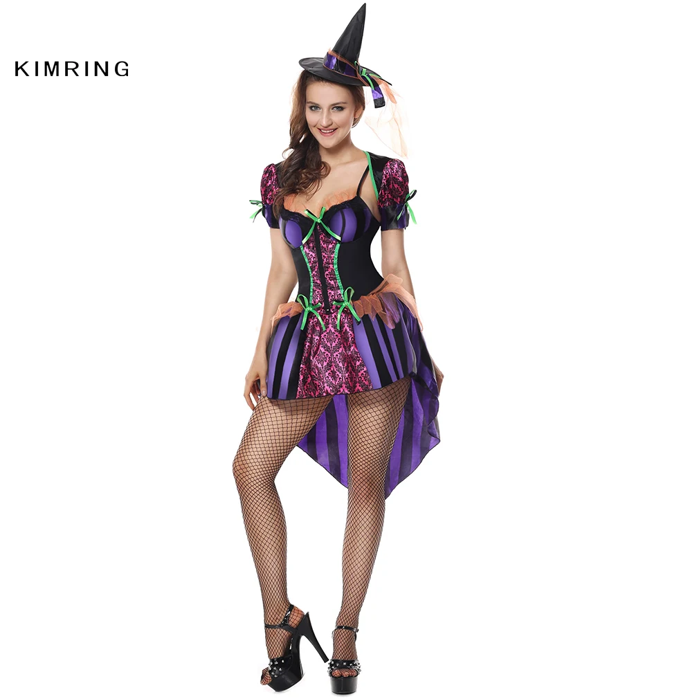 Kimring сексуальный готический костюм ведьмы на Хеллоуин косплей волшебный момент