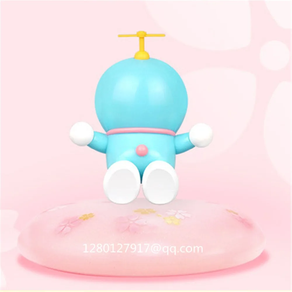 Статуя Doraemon Магнитная левитационная Летающая синяя фигурка вишневого цвета