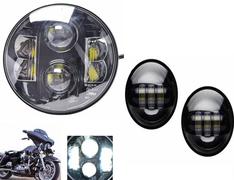 80 Вт 7 &quotфара с DRL дюймов круглый светодиодный Hi/Low Beam Автомобильная фара для