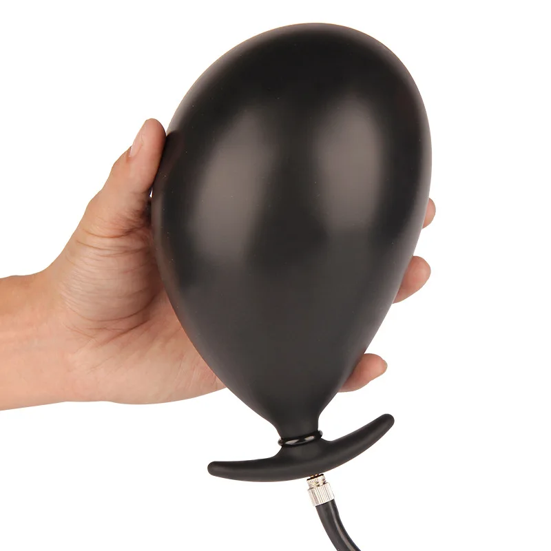 Анальная пробка большого размера Жидкая силиконовая надувная мужской анальный