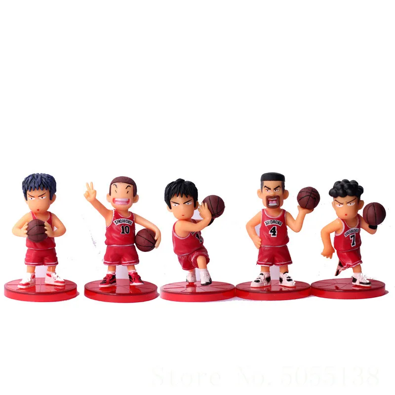 5 шт./лот SLAM DUNK Shohoku баскетбольный игрок Аниме фигурки Куклы ханамичи сакураги