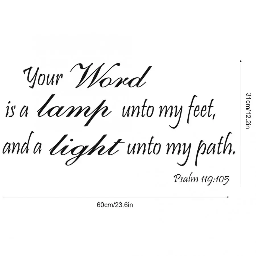 ПВХ Наклейка на стену с текстами из Библии настенные наклейки христианскими