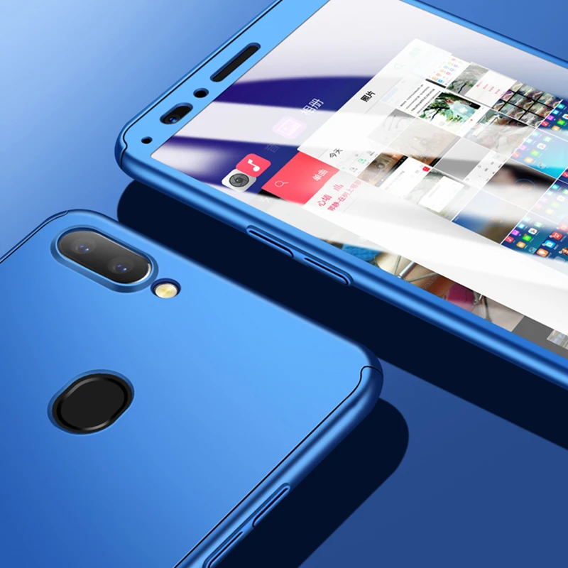 Ударопрочный 360 градусов полный защитный чехол для VIVO V3 Max V3Max Тонкий Жесткий ПК с