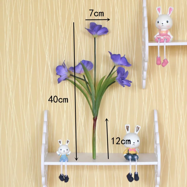 

Artificial Flowers DIY Butterfly Orchid Silk flower Bouquet Phalaenopsis Wedding Decoration Real Touch Orchid Christmas Party