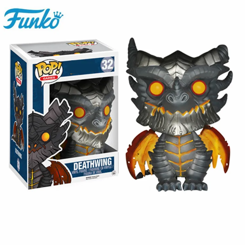 Y-Deathwing-32 FUNKO POP WOW World of Warcraft тема#14 ILLIDAN#15 ARTHAS#30 SYLVANAS Фигурки игрушки Коллекционная модель виниловые куклы - Цвет: Y-Deathwing-32