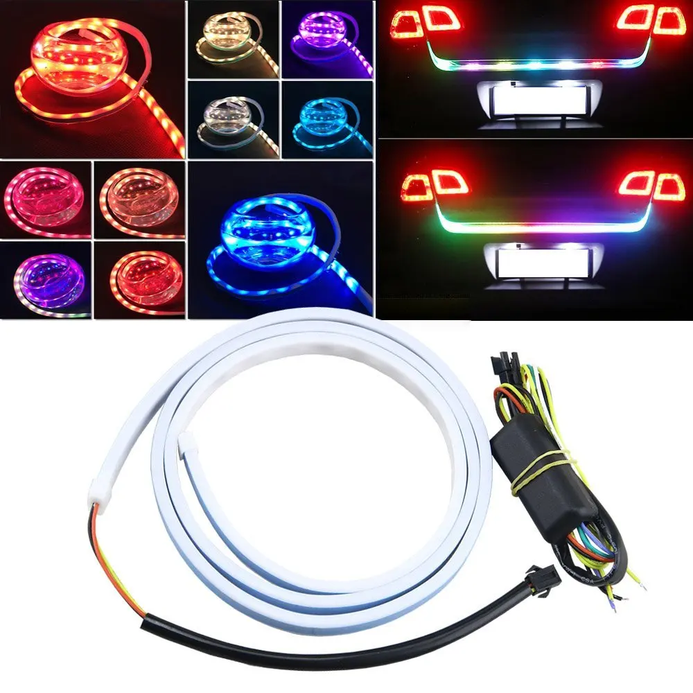 121 см RGB Led в дневное время огни с поворотным сигналом багажный отсек свет 12
