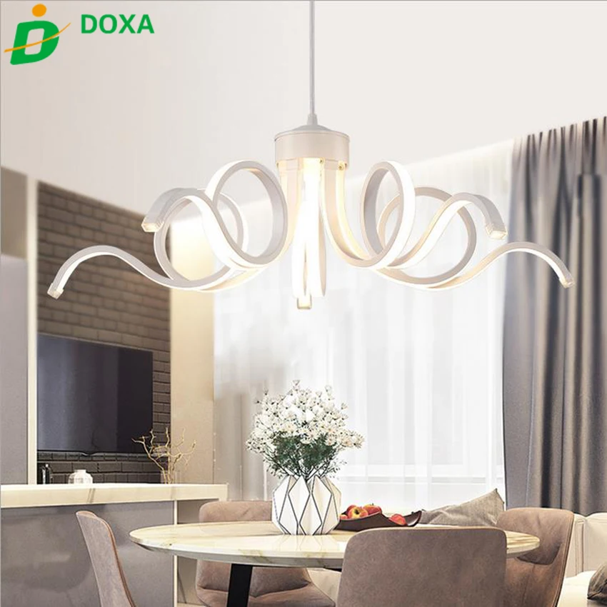 Современная светодиодная люстра в минималистском стиле потолочный светильник