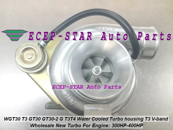 Бесплатная доставка турбокомпрессор WGT30-1 GT30 GT35 T3T4 T04E T3 фланец Comp A/R .50 .48 водяной