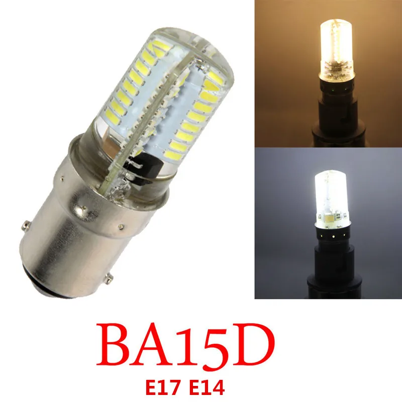 Светодиодная мини лампа E14 7 Вт 64 светодиода 3014 SMD 110 В ~ 240 220 белые лампы