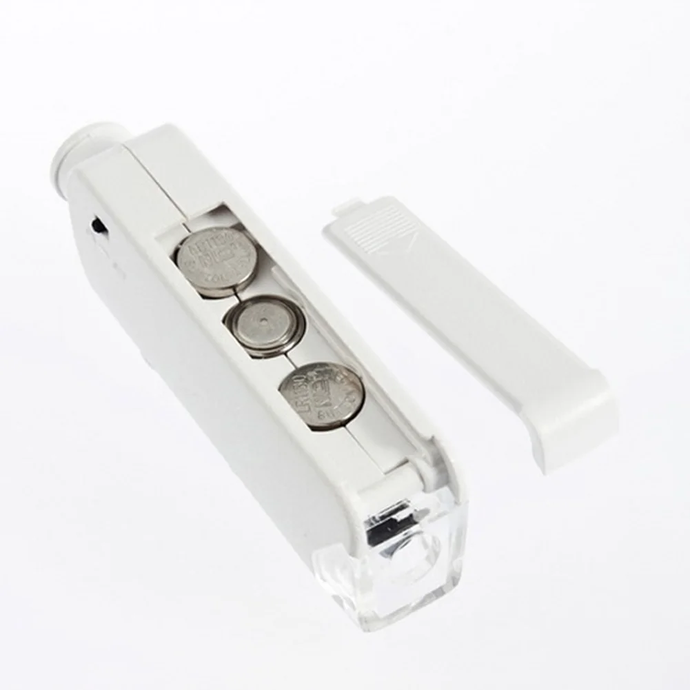 New Arrival Mini 160X-200X Magnification Zoom LED Lighted light lamp Pocket Microscope Magnifier Loupe #25 | Инструменты