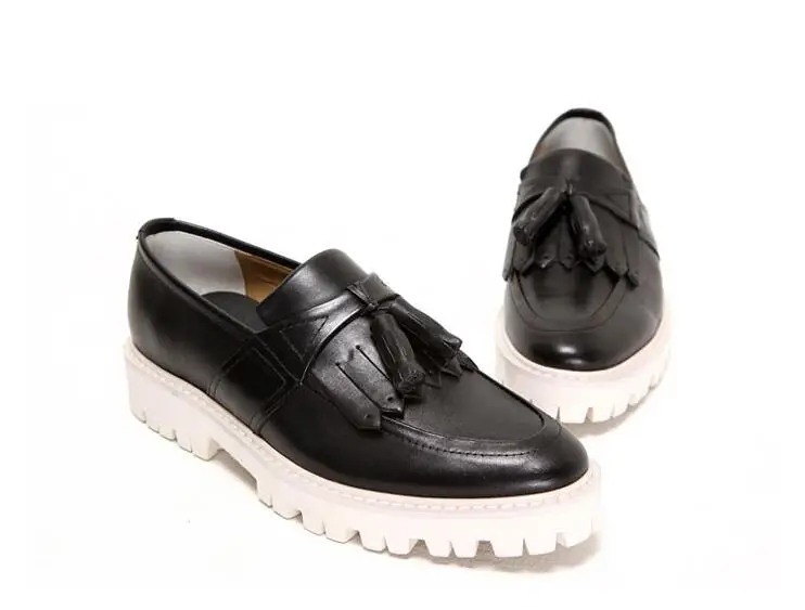 Туфли мужские классические натуральная кожа без застежки на платформе