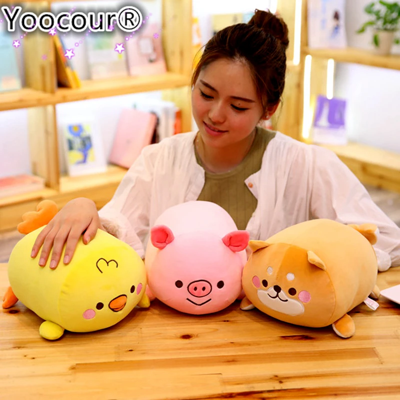 

Animals Plush Toy Long Bolster Sleeping Soft Friend Leg Pillow Overnight Companion Unicorn Dinosaur Seal Chicken Squishy Gift