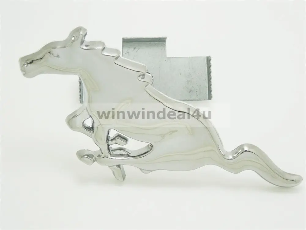 3D металлический автомобиль Серебряный бег лошадь Передняя решетка гриль