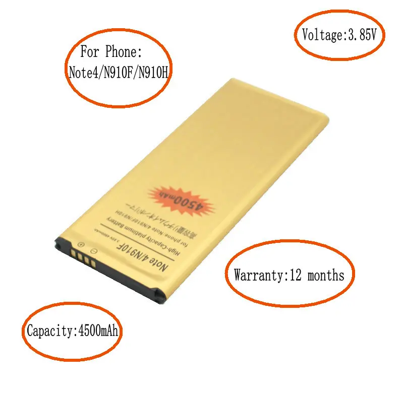 ISkyamS 1x4500 мА/ч EB BN910BBE батарея для Samsung Galaxy Note 4 N910H N910A N910C N910U N910F N910X N910V N910P N910R