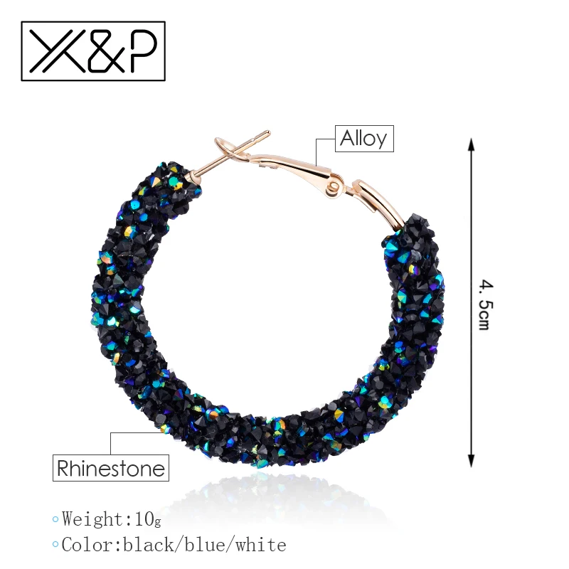 X & P модный очаровательный австрийский хрусталь Висячие серьги для женщин