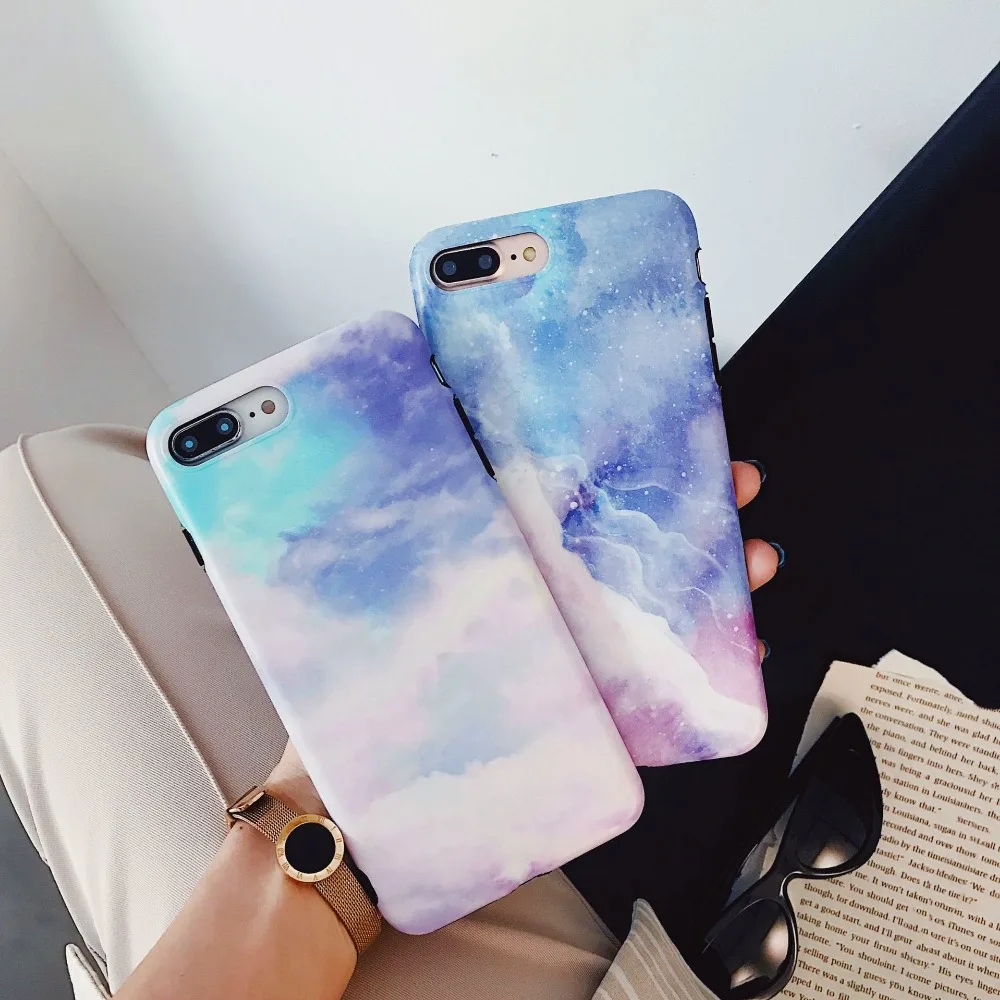 Модный чехол Fantasy starry sky для iphone X XS пара моделей 8 7 6 6s Plus | Мобильные телефоны и