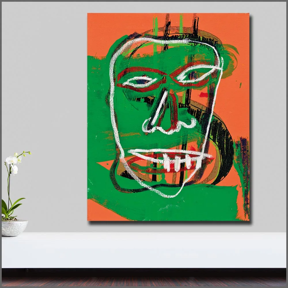 Модные граффити искусство Энди Warhol Жан Мишель сотрудничество настенные