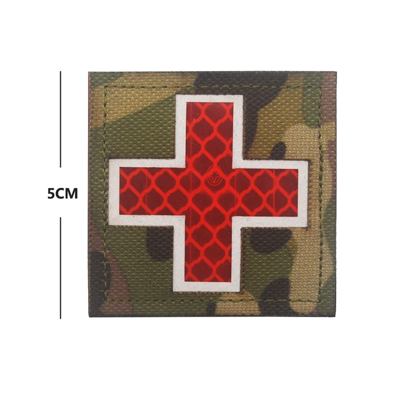 ИК Светоотражающие EMT звезда жизни вышивка патч военный боевой патчи тактические боевые аппликация эмблем крест вышитые значки