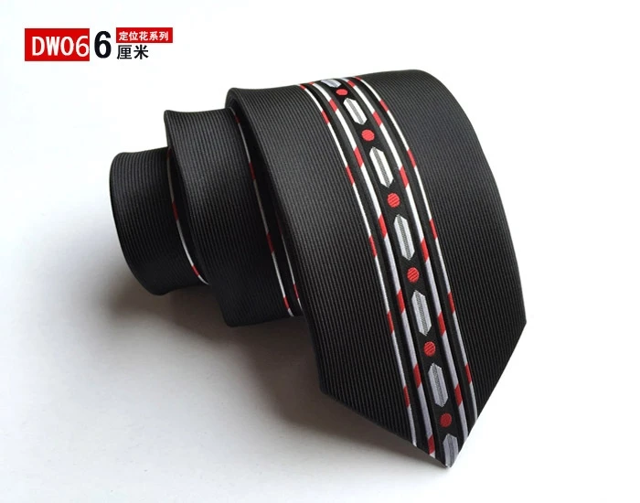 

Skinny Men Tie 6cm Floral Dot and Striped Casual Style Slim Neck Ties for Party