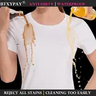 Водостойкая женская футболка с защитой от грязи, 5 уровней, водостойкая, стойкая к загрязнению, быстросохнущая, с защитой от загрязнений, волшебная, с коротким рукавом, для походов