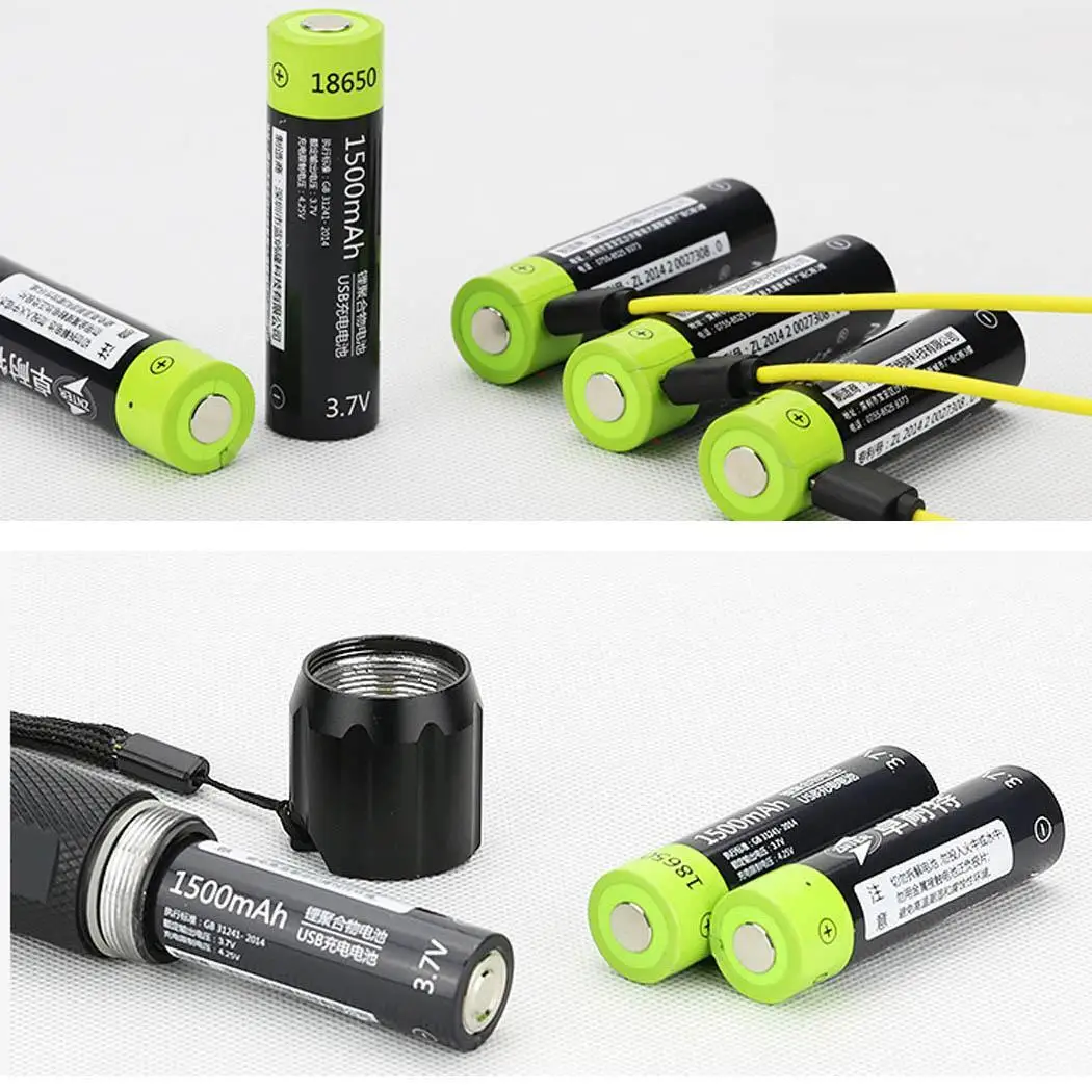 1500mAh 18650 многофункциональная литиевая аккумуляторная батарея около 2 часов USB Micro