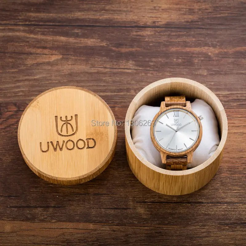 Модные новые кварцевые наручные часы деревянные для мужчин рождественские