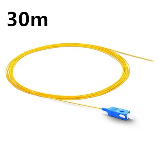 QIALAN 30 м SC UPC волоконно-оптический Pigtail Simplex 0 9 мм куртка ПВХ Ftth в