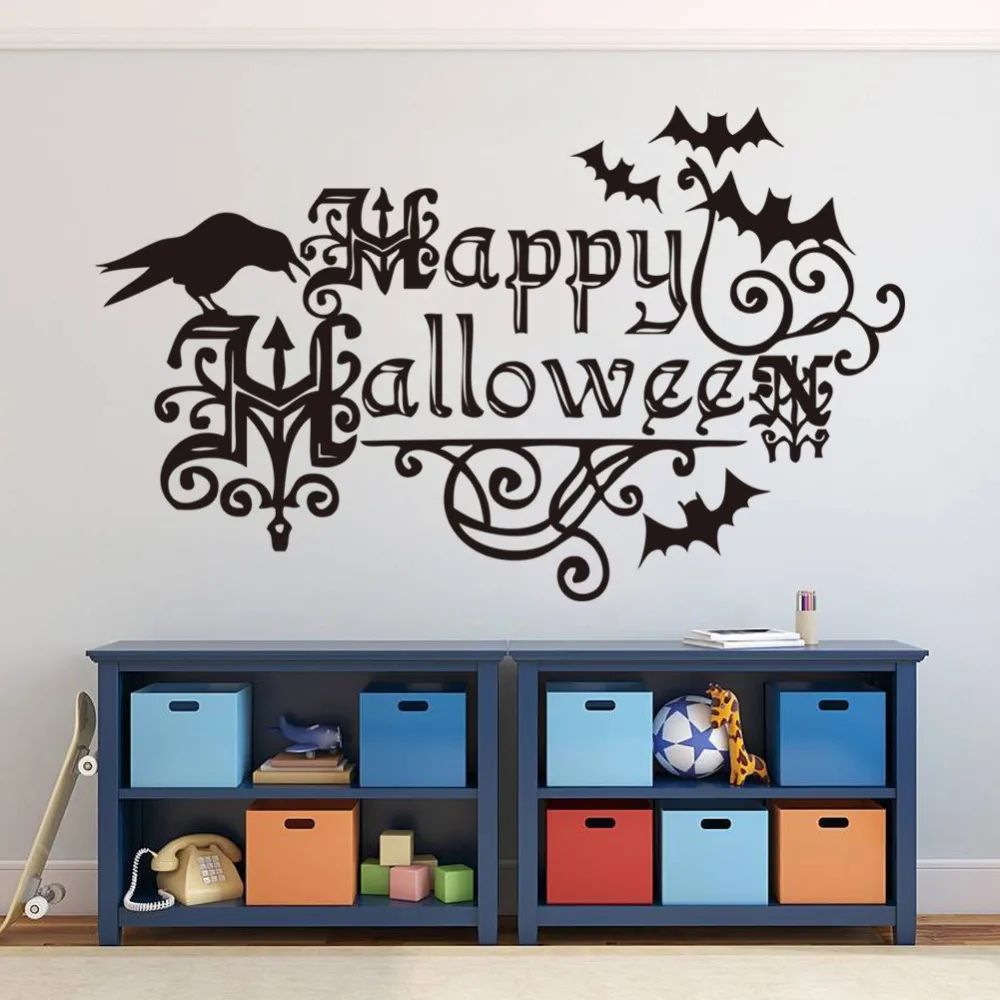 

2015 Hot sale happy children wall stickers bedroom Removable waterproof paper room