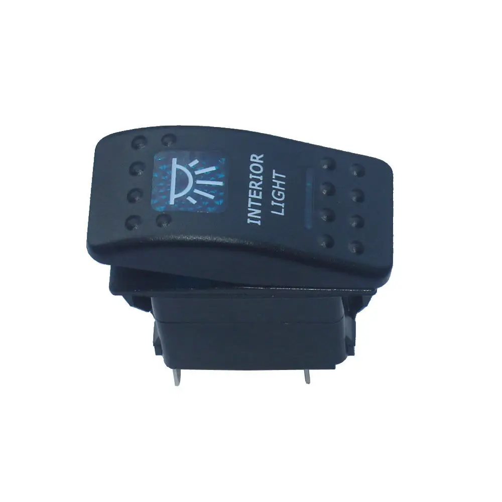 EE support 12В 20А синий светодиодный кулисный переключатель светильник для интерьера