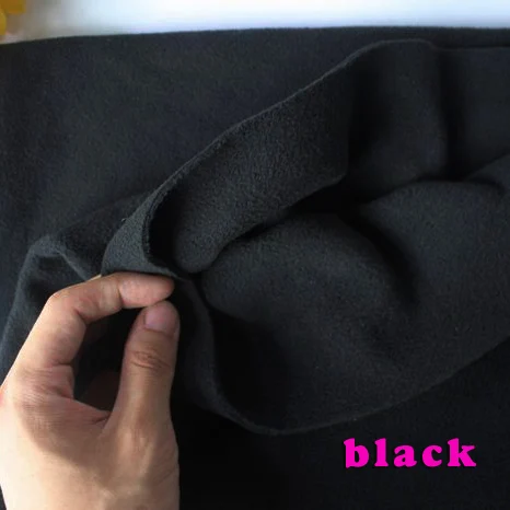Черный двусторонний флис ткань анти худи на молнии одеяла подкладка продается