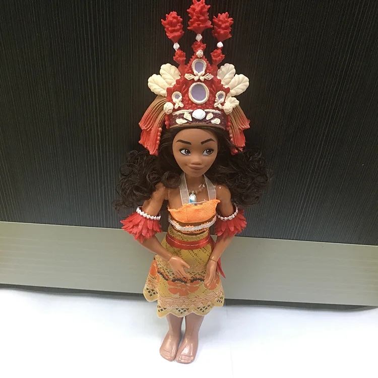 6 шт./компл. Disney около 30 см кукла Моана принцесса с подсветкой Музыкальная фигурка