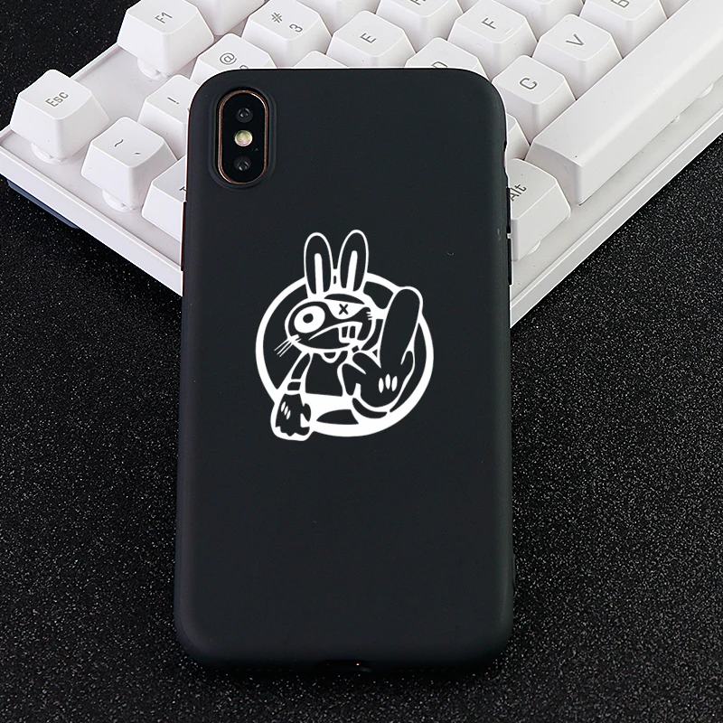 Newmodel Phone Cases for iPhone 6 s 7 8 Plus X XS MAX XR Rabbit Funny Case Soft Silicone Fitted Mobile Cover Accessories | Мобильные